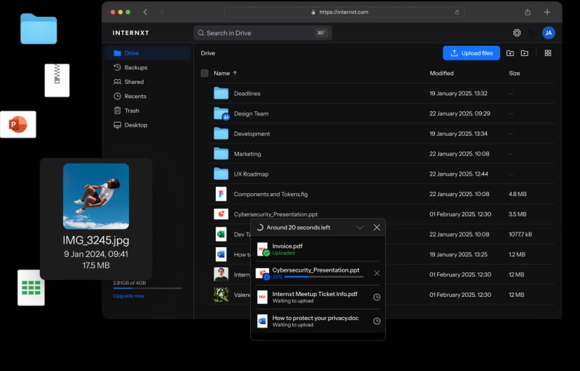 DriveWeb DarkMode image desktop